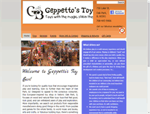 Tablet Screenshot of geppettostoybox.com